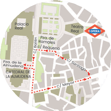 Plano del recorrido de la procesión